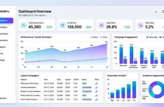 Email marketing software dashboard comparison