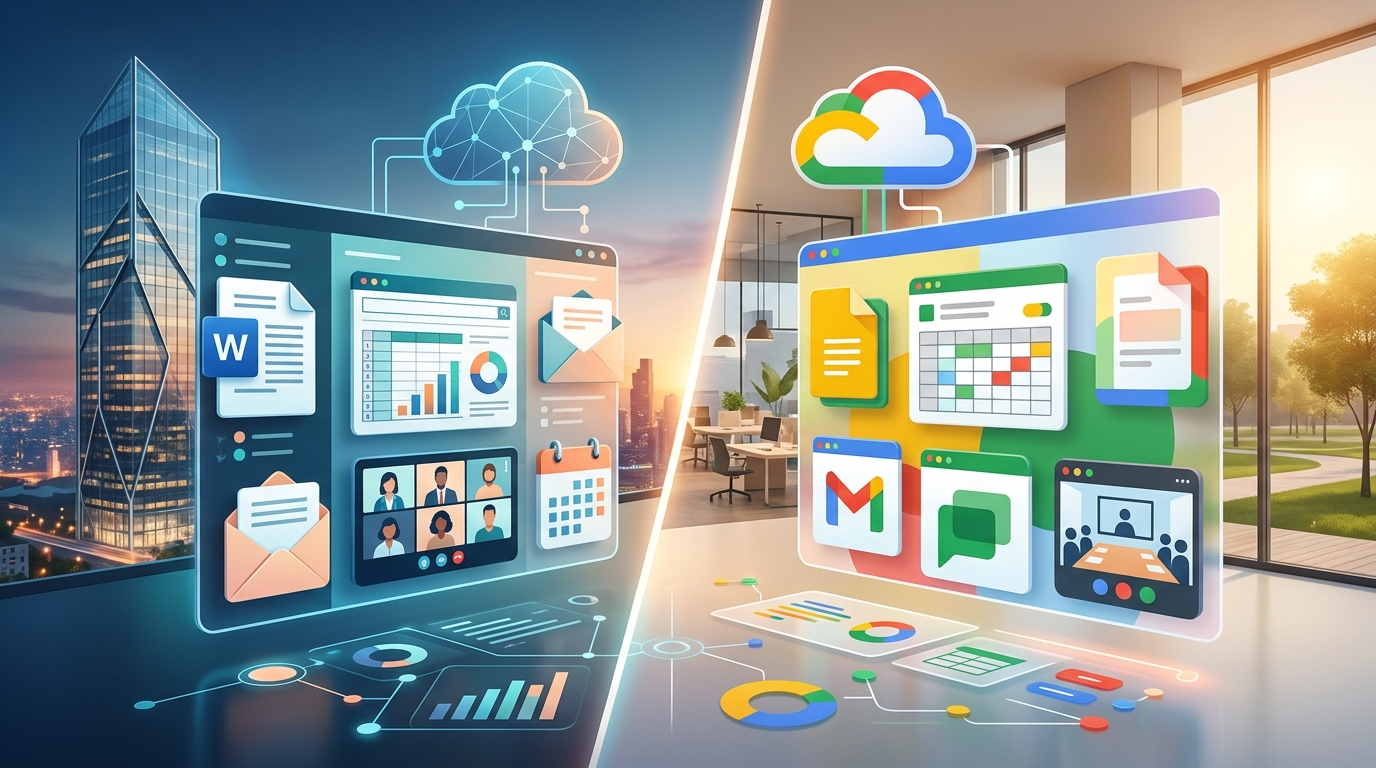 Microsoft 365 vs Google Workspace 2026: Complete Honest Compar... - hero image