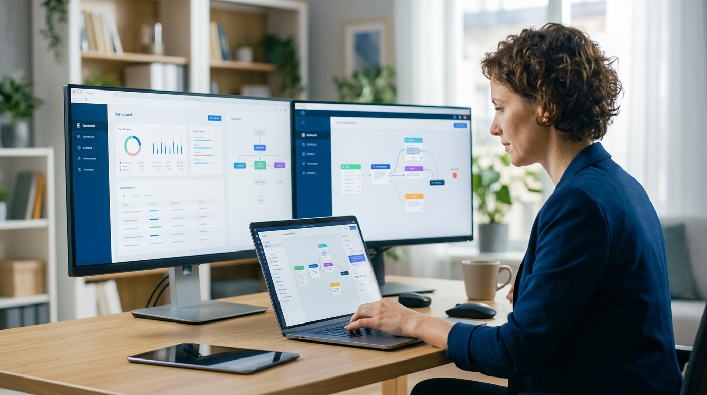 Top 5 No-Code AI Chatbot Builders for Small Business Websites ... - hero image