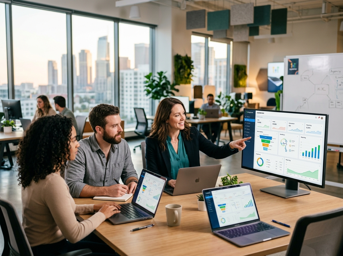 Chart comparing GoHighLevel features against competitor platforms