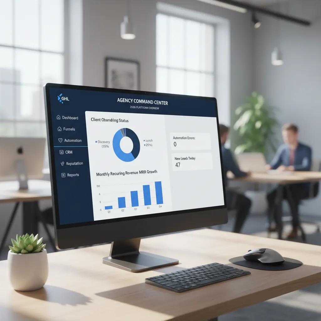 GoHighLevel agency dashboard CRM platform setup