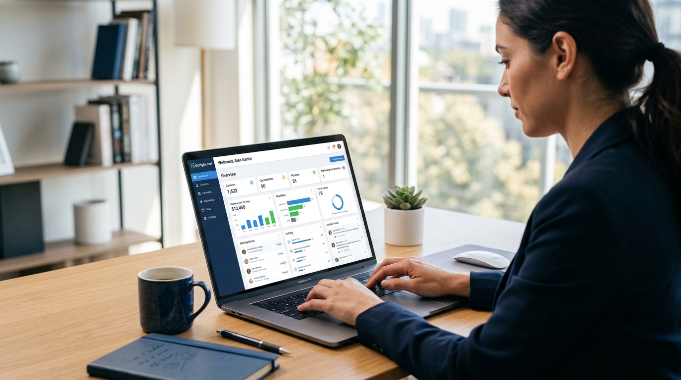 GoHighLevel CRM dashboard review 2026